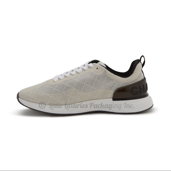 NEW IN BOX Authentic Chanel Gray Mesh Sneakers - Picture 4 of 13